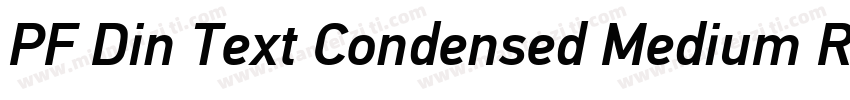 PF Din Text Condensed Medium Regula字体转换